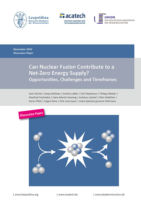 A picture that explains how energy is produced with nuclear fusion.